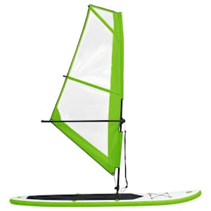 Nafukovací Stand Up Paddleboard s plachtou zeleno-bílý - obrázek 3