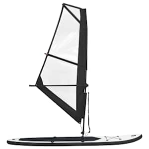 Nafukovací Stand Up Paddleboard s plachtou černo-bílý - obrázek 3