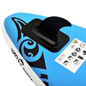 Nafukovací SUP paddleboard s příslušenstvím 366x76x15 cm modrý - obrázek 7