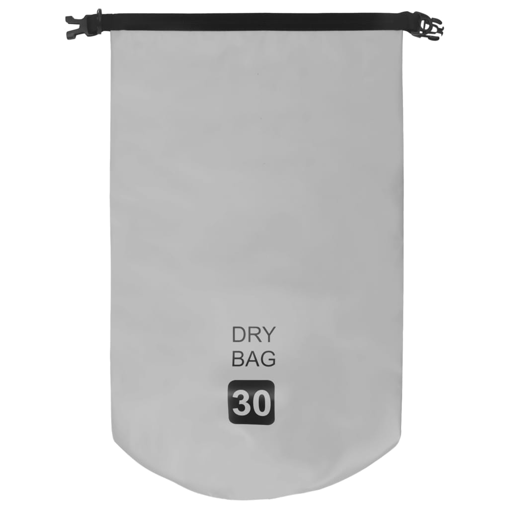 vidaXL Drybag 30 L PVC grijs