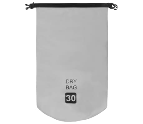 vidaXL Drybag 30 L PVC grijs