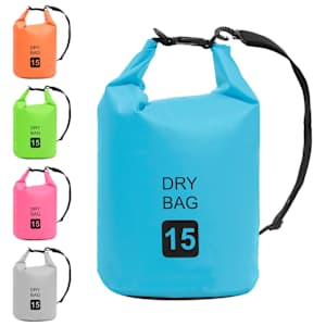 Nepromokavý vak modrý 15 l PVC - obrázek 9