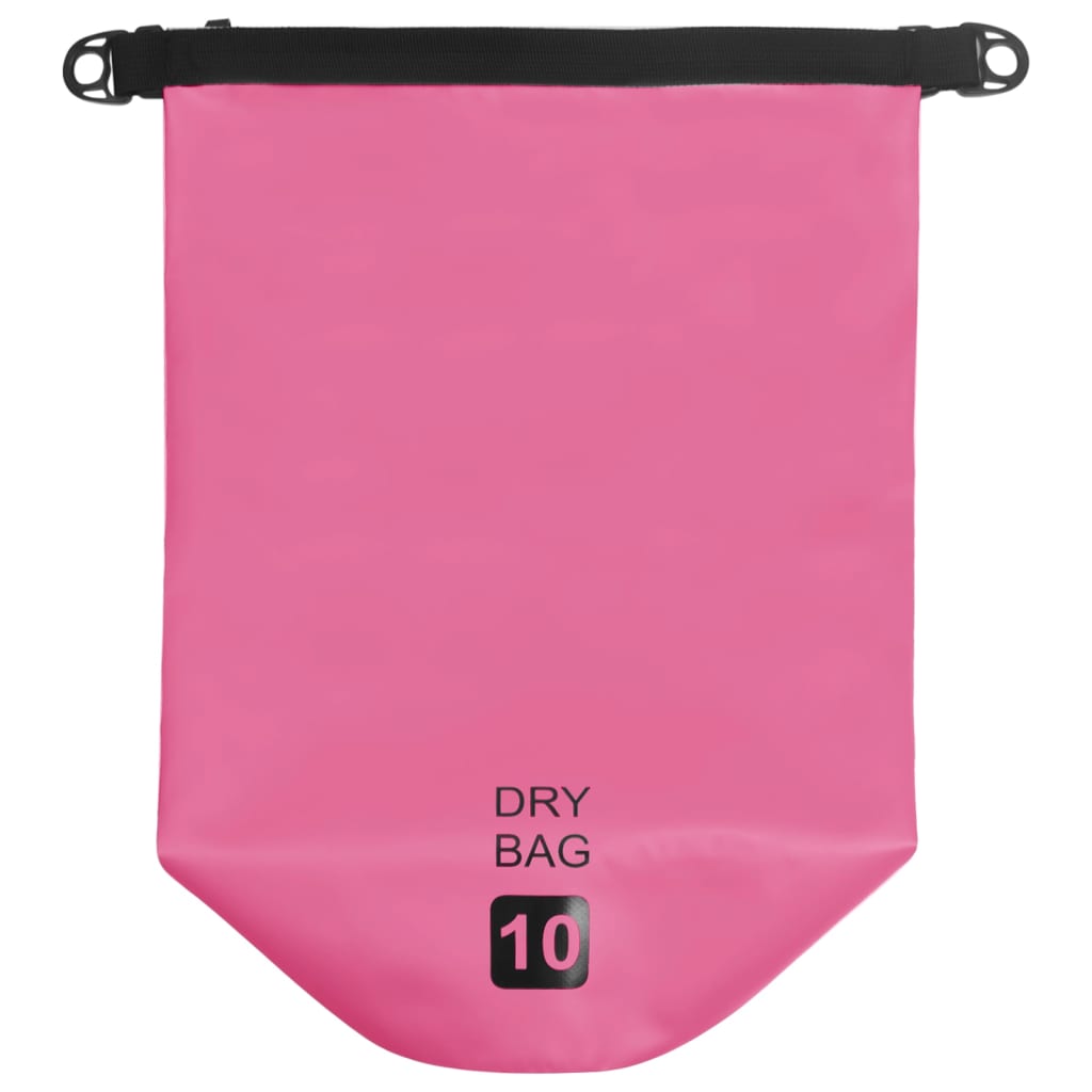 vidaXL Vattentät packpåse rosa 10 L PVC