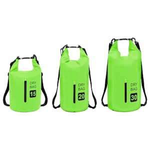 Nepromokavý vak se zipem zelený 15 l PVC - obrázek 8