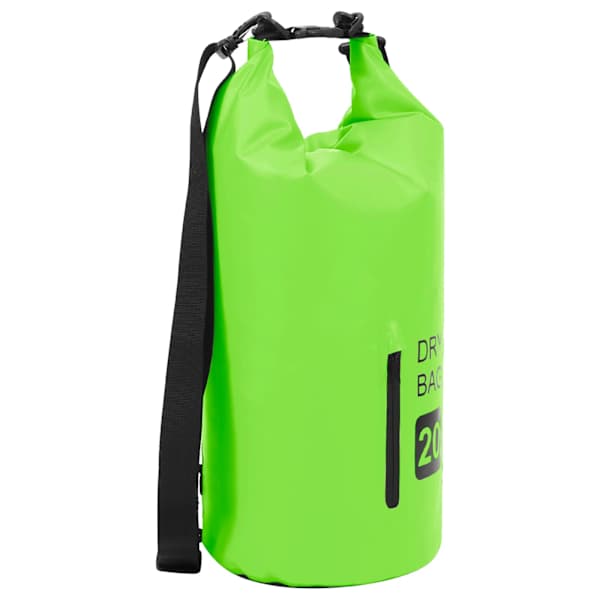 vidaXL kuivkott lukuga roheline 20 l PVC