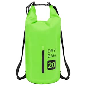 Nepromokavý vak se zipem zelený 20 l PVC - obrázek 2
