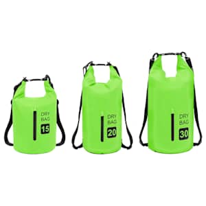 Nepromokavý vak se zipem zelený 20 l PVC - obrázek 8