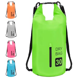 Nepromokavý vak se zipem zelený 30 l PVC - obrázek 9
