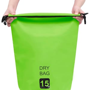 Nepromokavý vak zelený 15 l PVC - obrázek 2