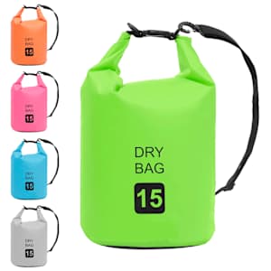 Nepromokavý vak zelený 15 l PVC - obrázek 9