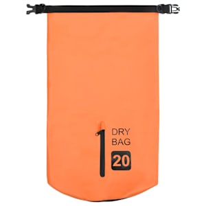 Nepromokavý vak se zipem oranžový 20 l PVC - obrázek 3