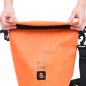 Nepromokavý vak oranžový 5 l PVC - obrázek 2