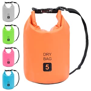 Nepromokavý vak oranžový 5 l PVC - obrázek 9
