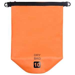 Nepromokavý vak oranžový 10 l PVC - obrázek 3