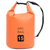 vidaXL kuivkott oranž 15 l PVC