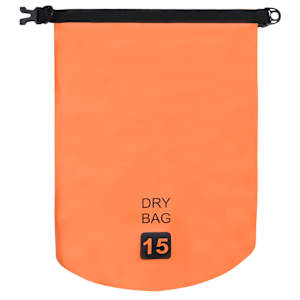 Nepromokavý vak oranžový 15 l PVC - obrázek 3