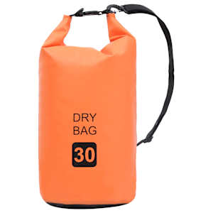 Nepromokavý vak oranžový 30 l PVC - obrázek 1