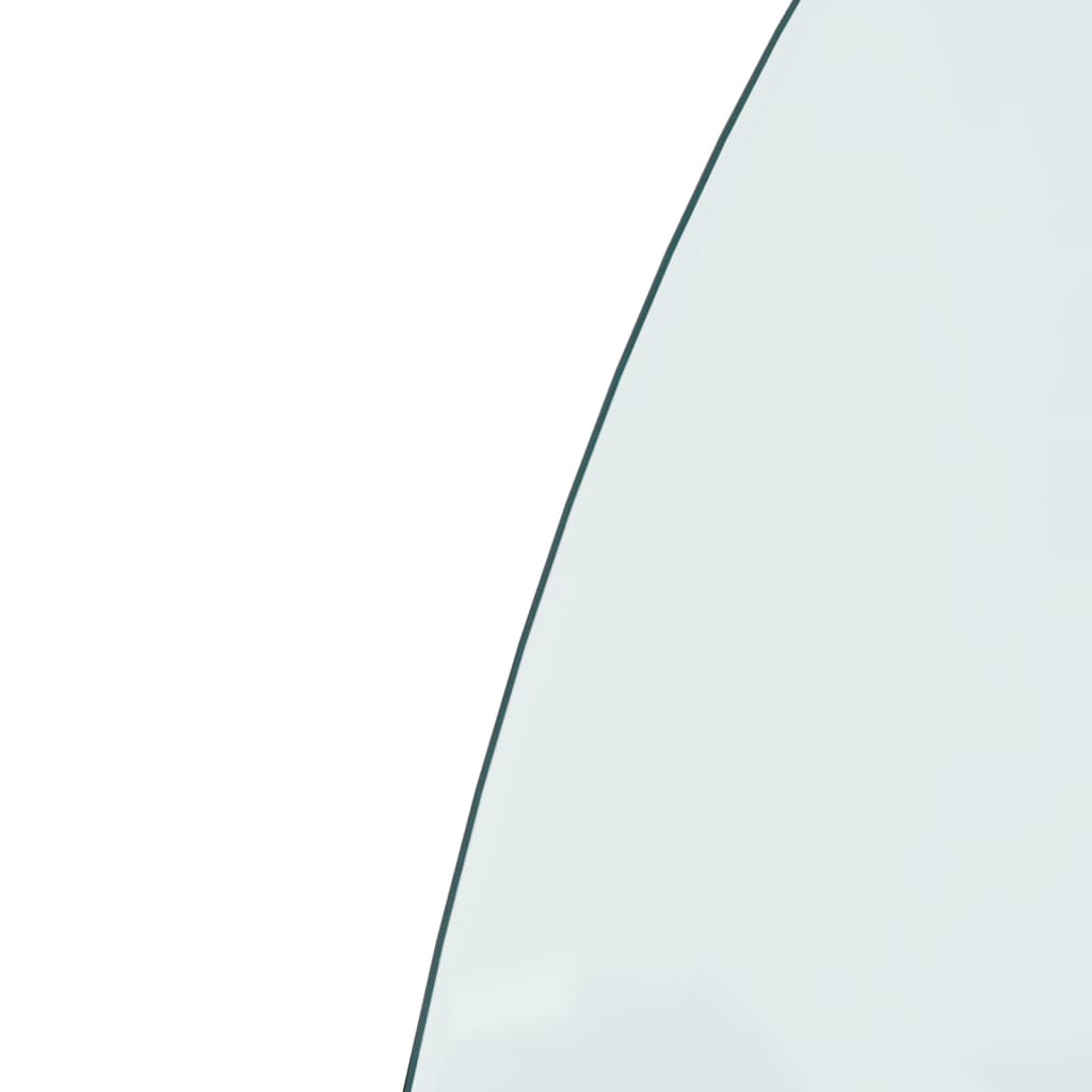 Félkör alakú kandalló-üveglap 800 x 600 mm 