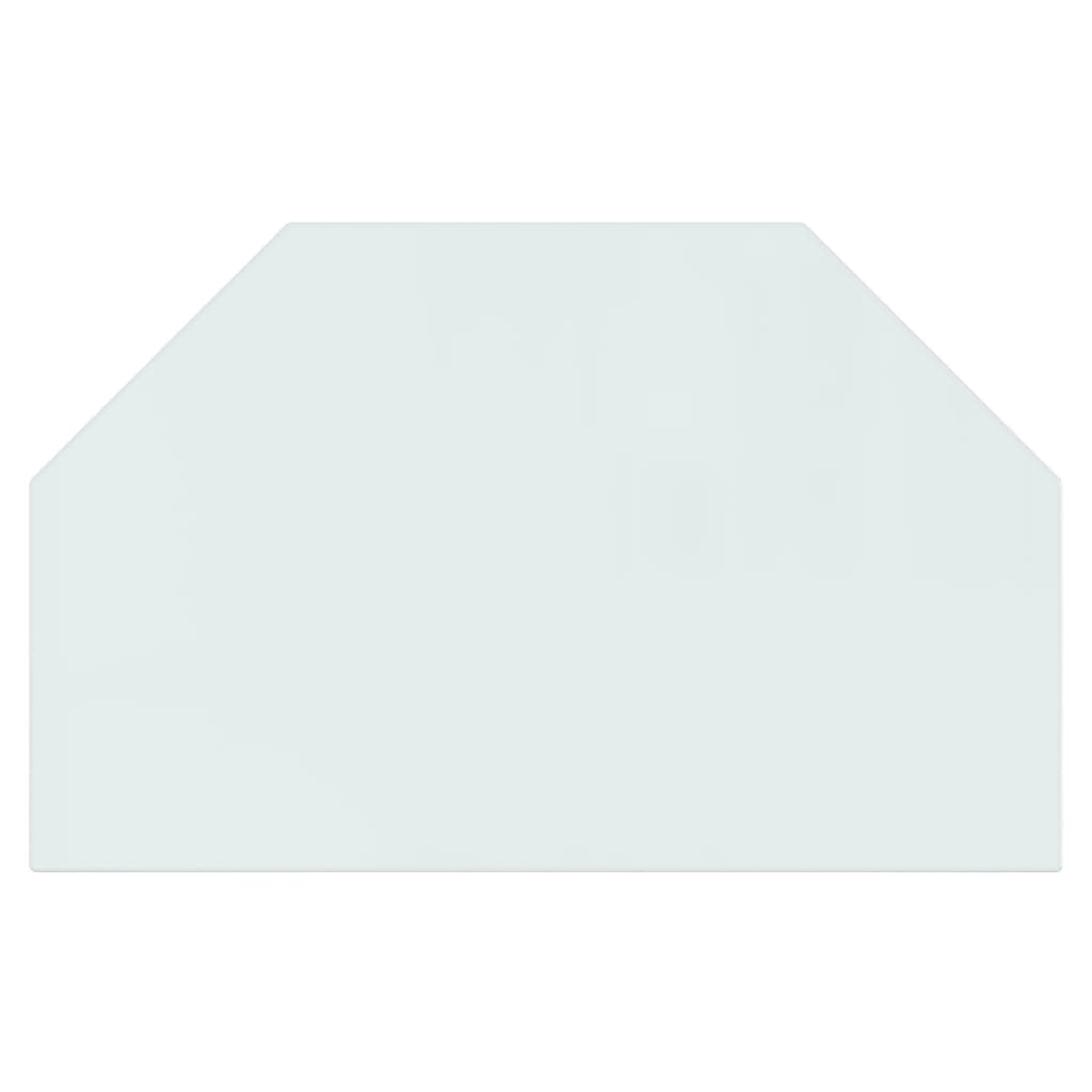 Hatszög alakú kandalló-üveglap 80 x 50 cm 