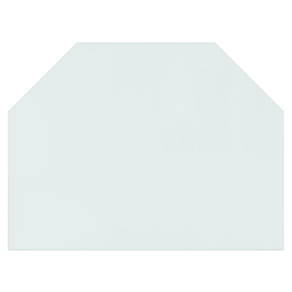 Hatszög alakú kandalló-üveglap 80 x 60 cm 