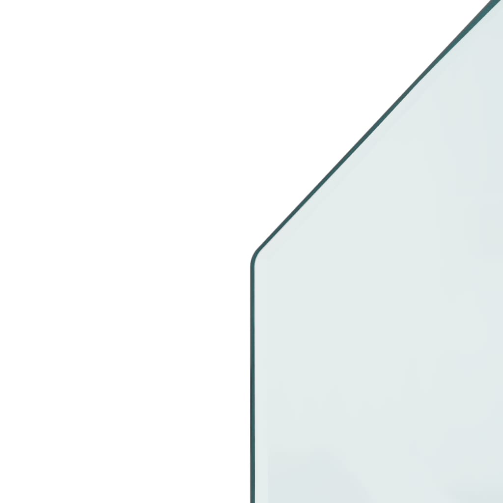 Hatszög alakú kandalló-üveglap 100 x 50 cm 