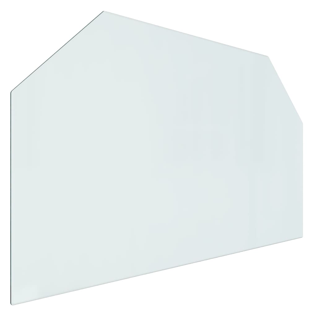 Hatszög alakú kandalló-üveglap 100 x 60 cm 
