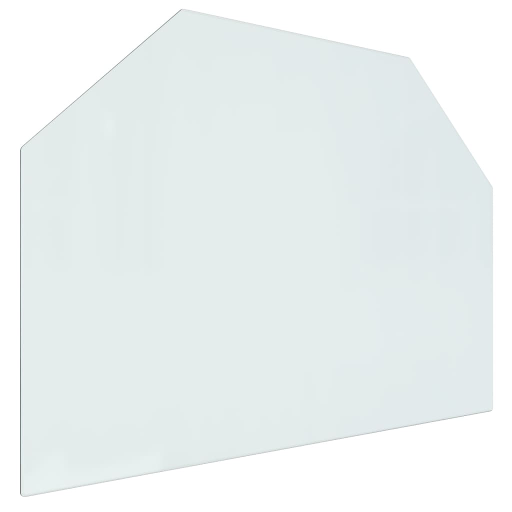 Hatszög alakú kandalló-üveglap 80x60 cm 