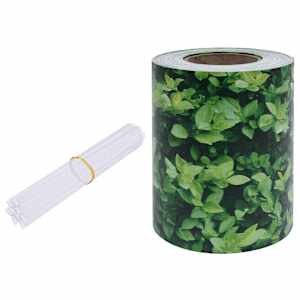 vidaXL privaatsusriba PVC 35 x 0,19 m roheline