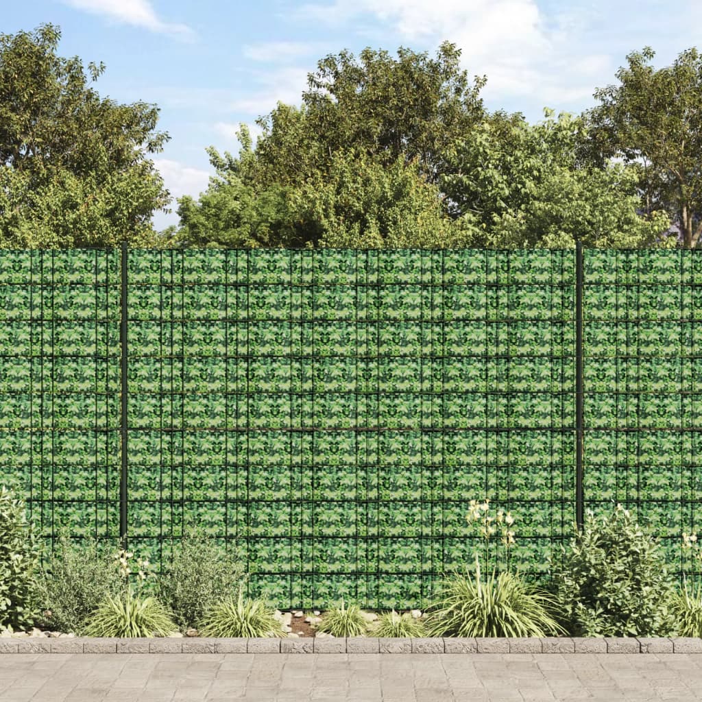 vidaXL Panouri intimitate grădină, 4 buc., verde, 35x0,19 m, PVC