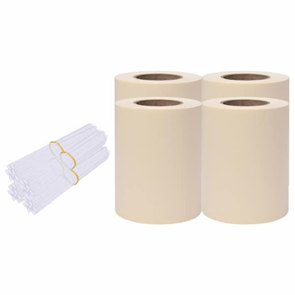 vidaXL privaatsusribad PVC 140 x 0,19 m kreemjad