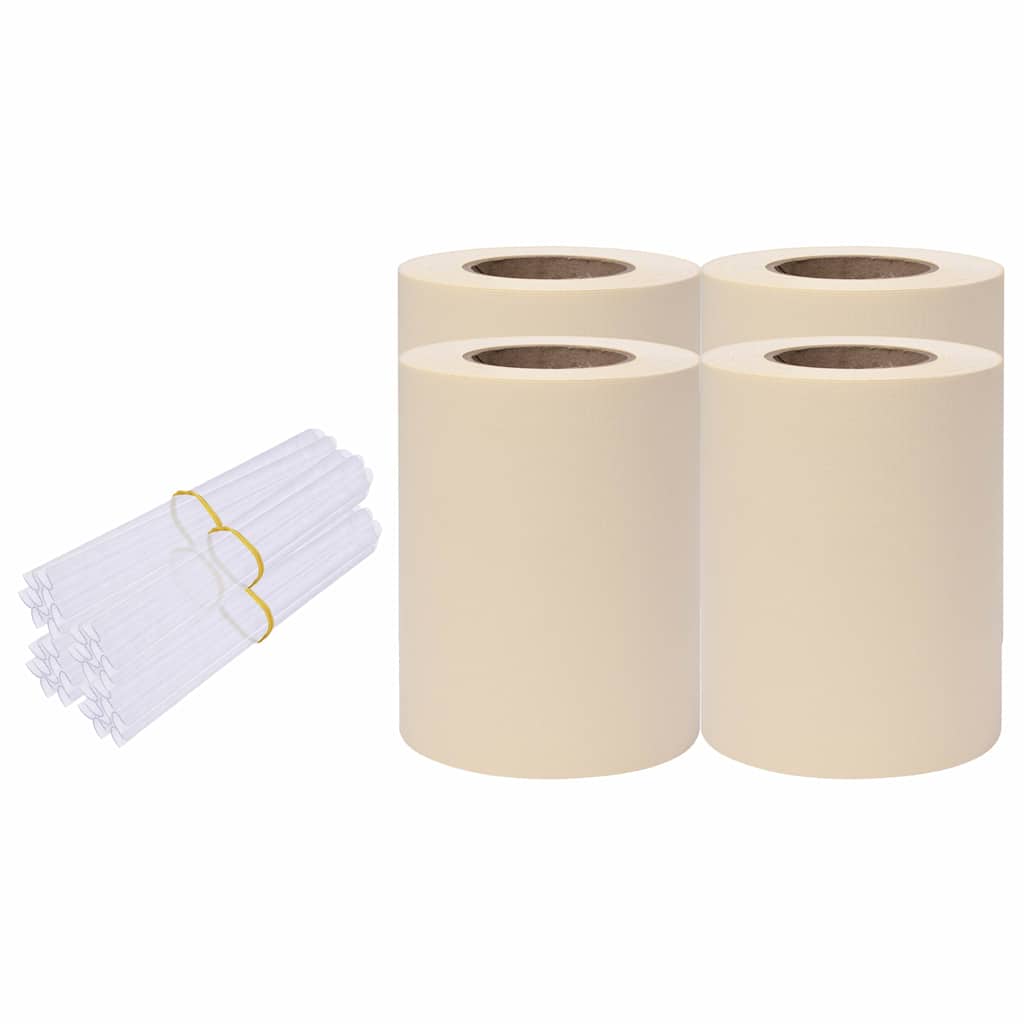 vidaXL Zatemňovací lišty PVC 140x0,19 m krémové