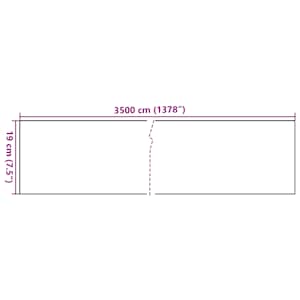 Stínící plotové fólie 4 ks PVC 35 x 0,19 m krémové - obrázek 11