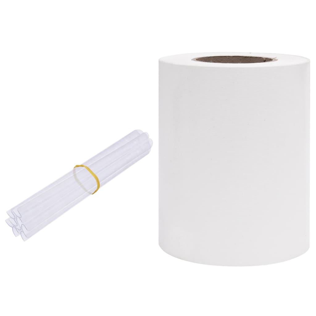 

vidaXL Garden Privacy Screen PVC 114.8'x0.6' White