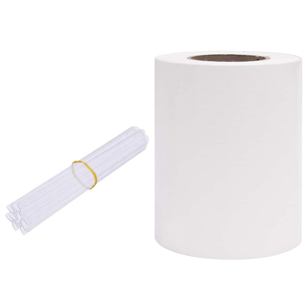 vidaXL Zabezpečovací páska PVC 35x0,19 m bílá