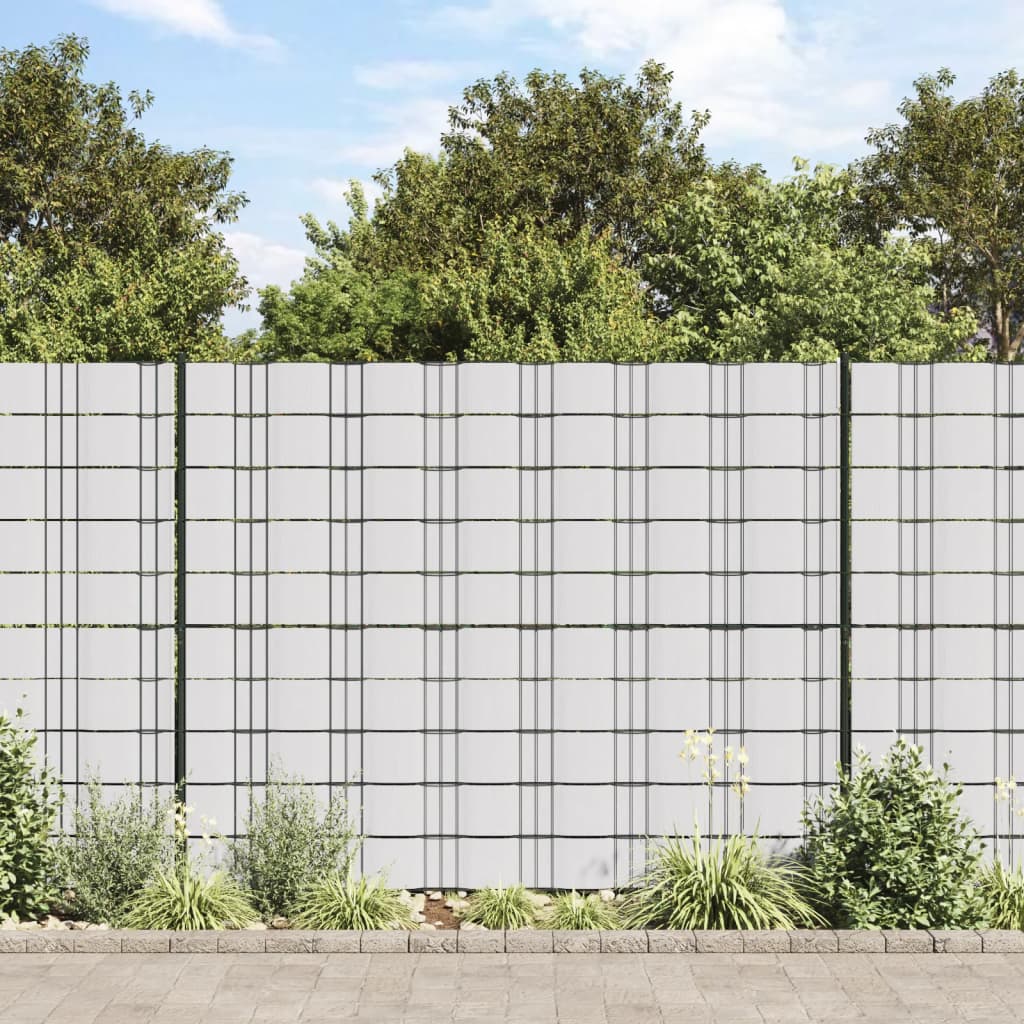 vidaXL Panouri intimitate grădină, 4 buc., alb, 35x0,19 m, PVC