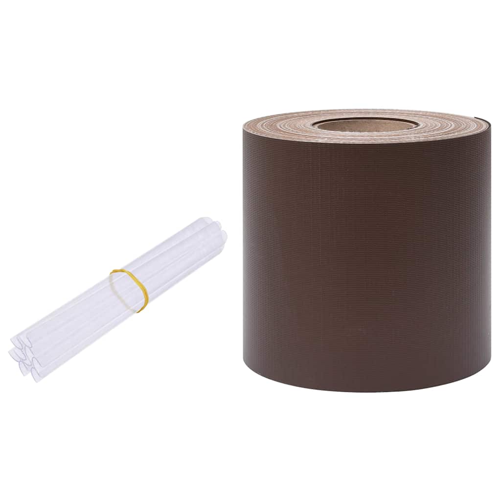 vidaXL Zabezpečovací páska PVC 35x0,19 m hnědá