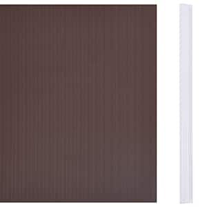 vidaXL ガーデンプライバシースクリーン PVC製 35 x 0.19 m ブラウン