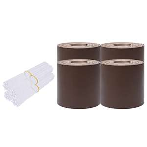Stínící plotové fólie 4 ks PVC 35 x 0,19 m hnědé - obrázek 2