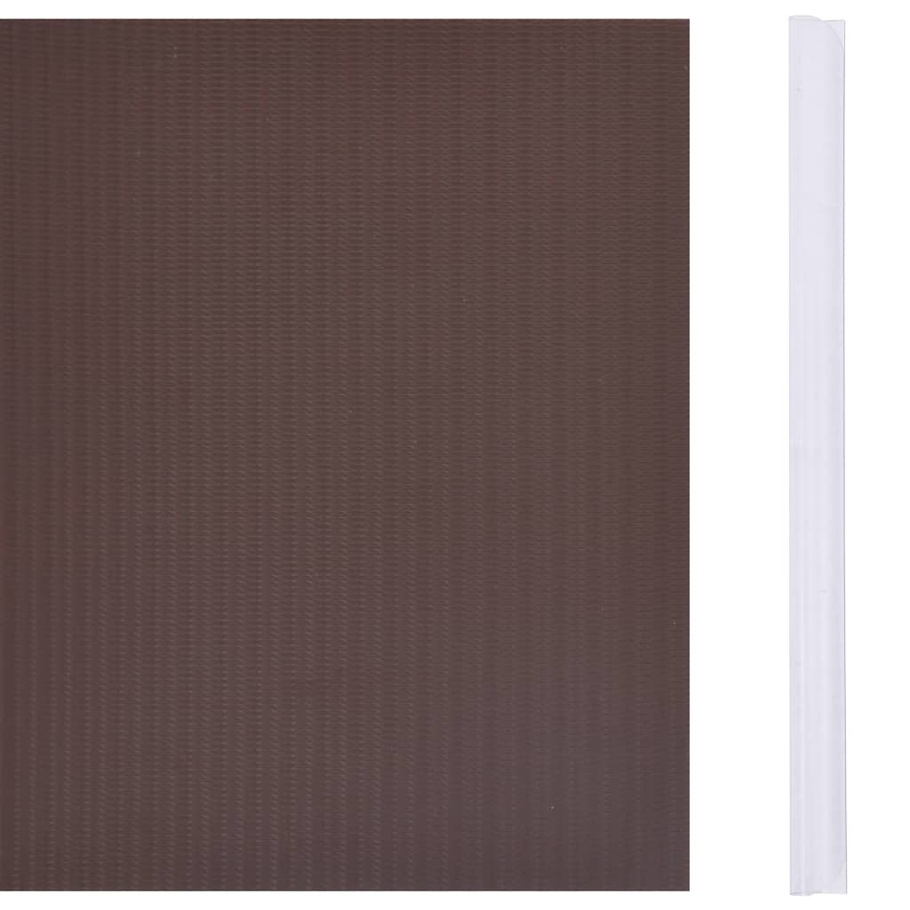 vidaXL Stínící plotové fólie 4 ks PVC 35 x 0,19 m hnědé