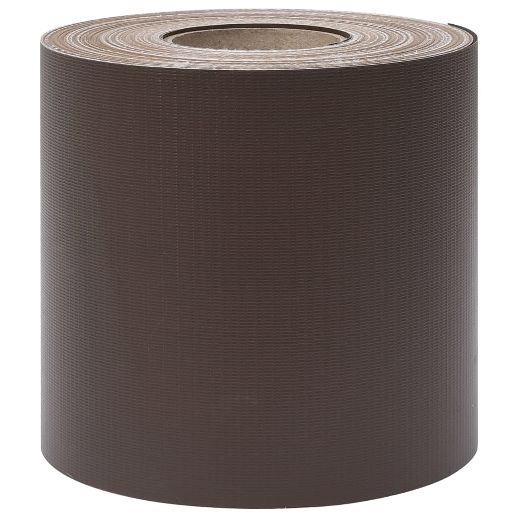 vidaXL Tuinschermen 4 st 35x0,19 m PVC bruin afbeelding