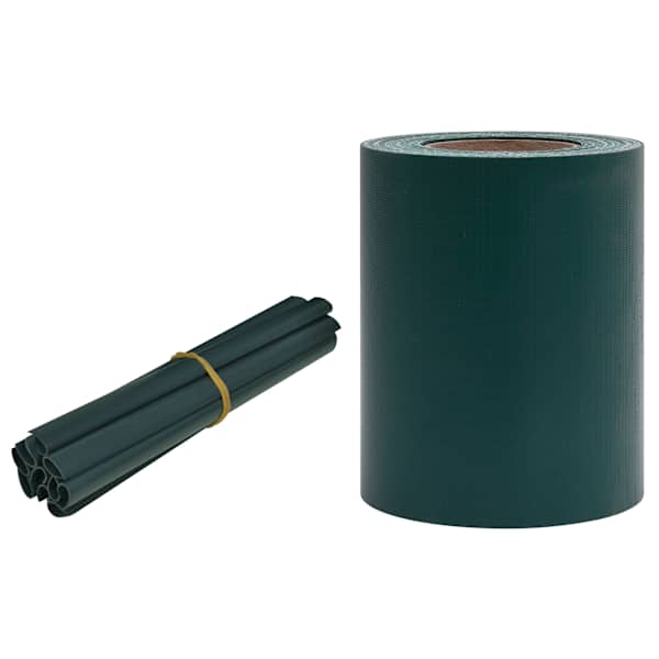 vidaXL privaatsusriba PVC 35 x 0,19 m matt roheline