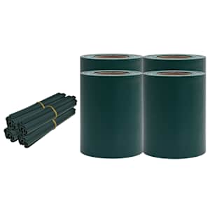 Stínící plotové fólie 4 ks PVC 35 x 0,19 m matově zelené - obrázek 2