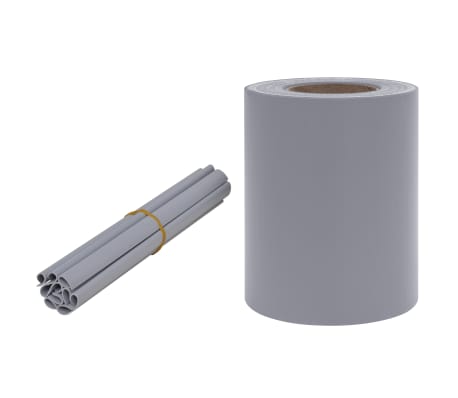 vidaXL Panouri intimitate grădină, 4 buc., gri deschis, 35x0,19 m, PVC