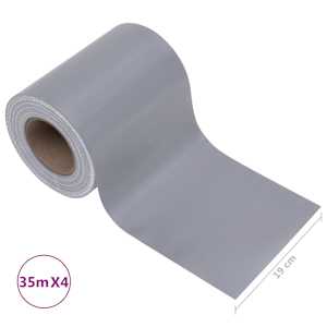 Stínící plotová fólie 4 ks PVC 35 x 0,19 m matná světle šedá - obrázek 10