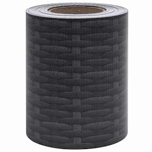 vidaXL Hageskjerm 4 stk PVC 35x0,19 m matt rottingmønster