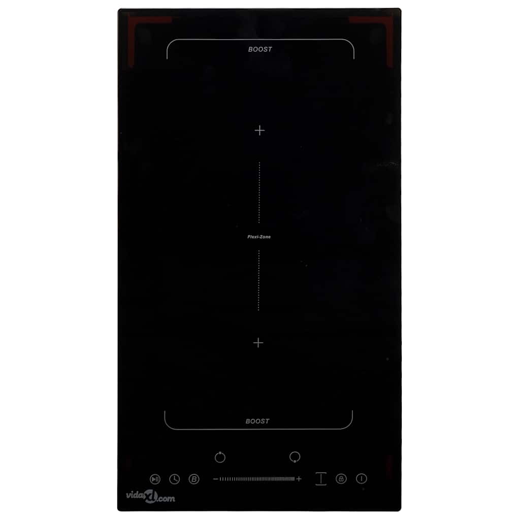 vidaXL Plită inducție cu 2 arzătoare Flexizone, control tactil, 3500 W