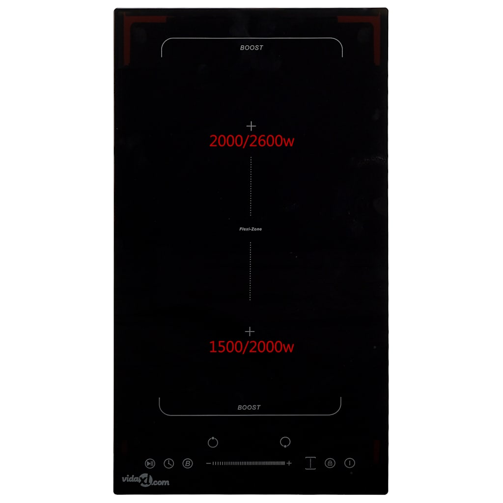 Thumbnail - vidaXL Induktionskochfeld Flexzone mit 2 Platten Touch Control 3500 W