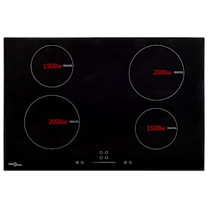 Indukční deska 4 varné zóny dotykové ovládání sklo 77 cm 7000 W - obrázek 3