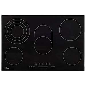 Keramična kuhalna plošča s 5 gorilniki na dotik 90 cm 8500 W
