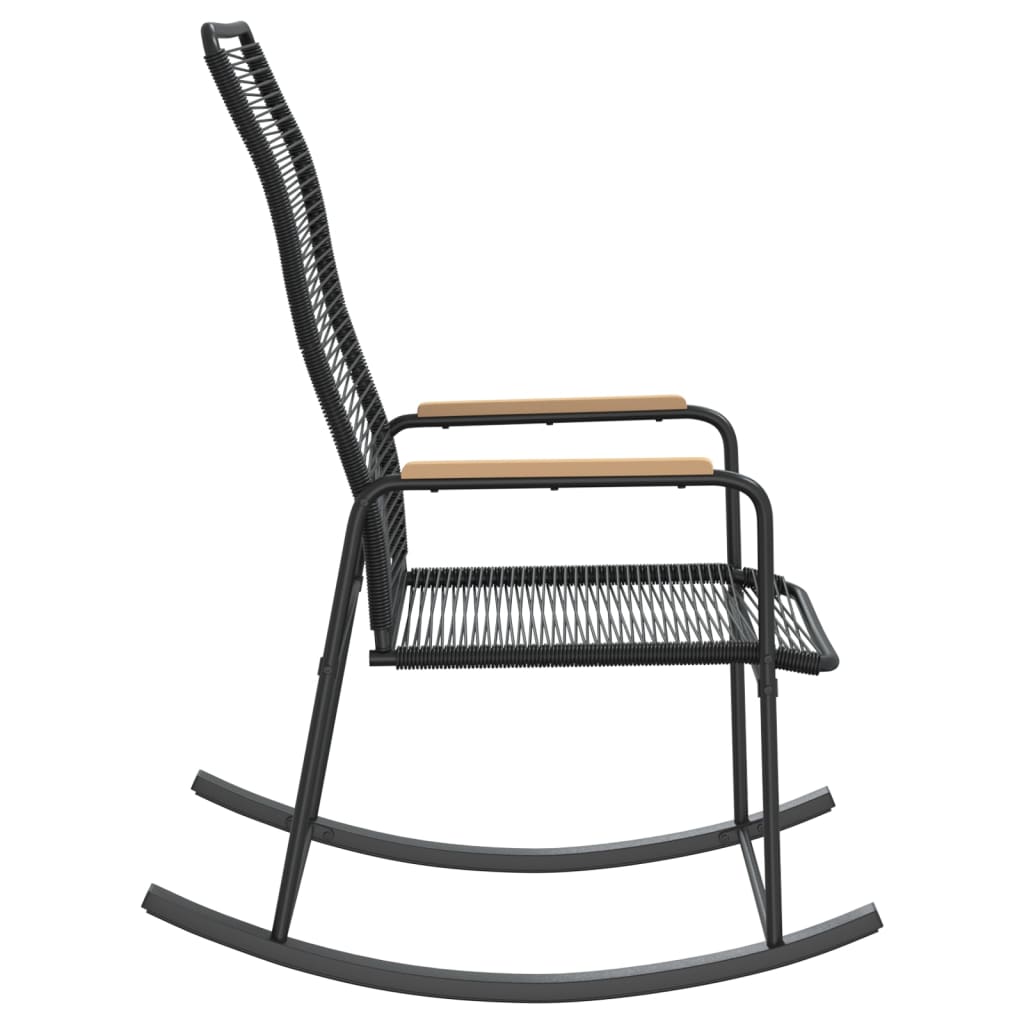 Garden Rocking Chair Black 59x79.5x104 Cm PVC Rattan VidaXL 15 width=274